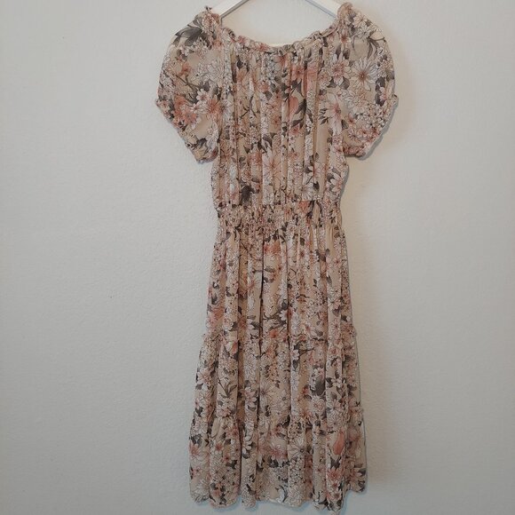 Kate & Lily Floral Smocked Midi Dress | Size 6 - Picture 3 of 9